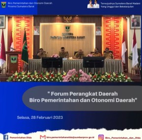 Forum Perangkat Daerah Biro Pemerintahan dan otonomi Daerah