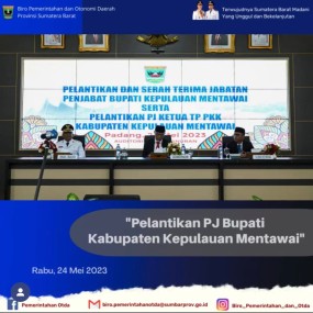 Pelantikan PJ Bupati Kabupaten Kepulauan Mentawai